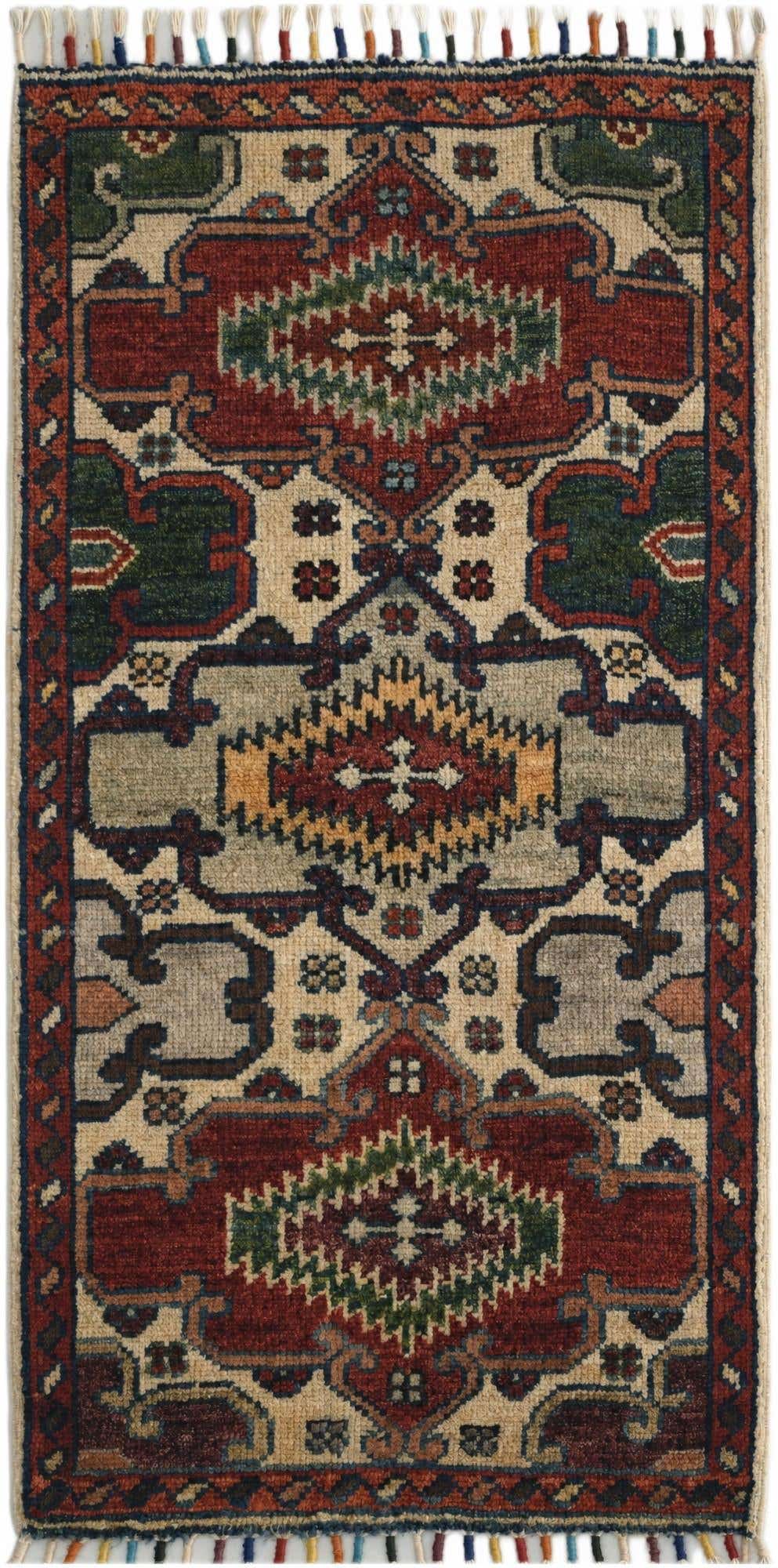 1' 7 x 3' 2 Hand Knotted Ziegler Rug