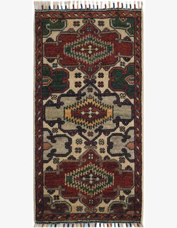 1' 7 x 3' 2 Hand Knotted Ziegler Rug