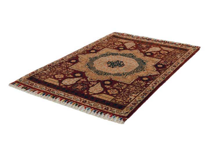 2' 1 x 3' Hand Knotted Ziegler Rug