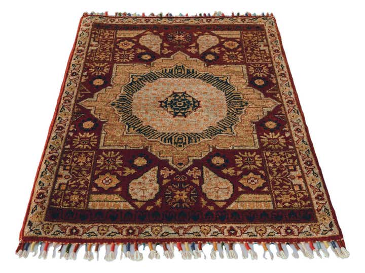2' 1 x 3' Hand Knotted Ziegler Rug