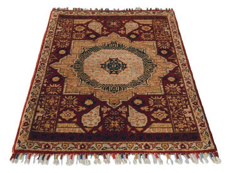 Detail image of 2' 1 x 3' Hand Knotted Ziegler Rug