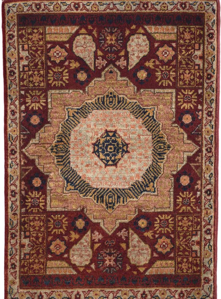 2' 1 x 3' Hand Knotted Ziegler Rug