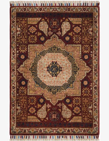 2' 1 x 3' Hand Knotted Ziegler Rug
