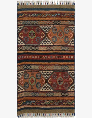 1' 9 x 3' 3 Hand Knotted Ziegler Rug