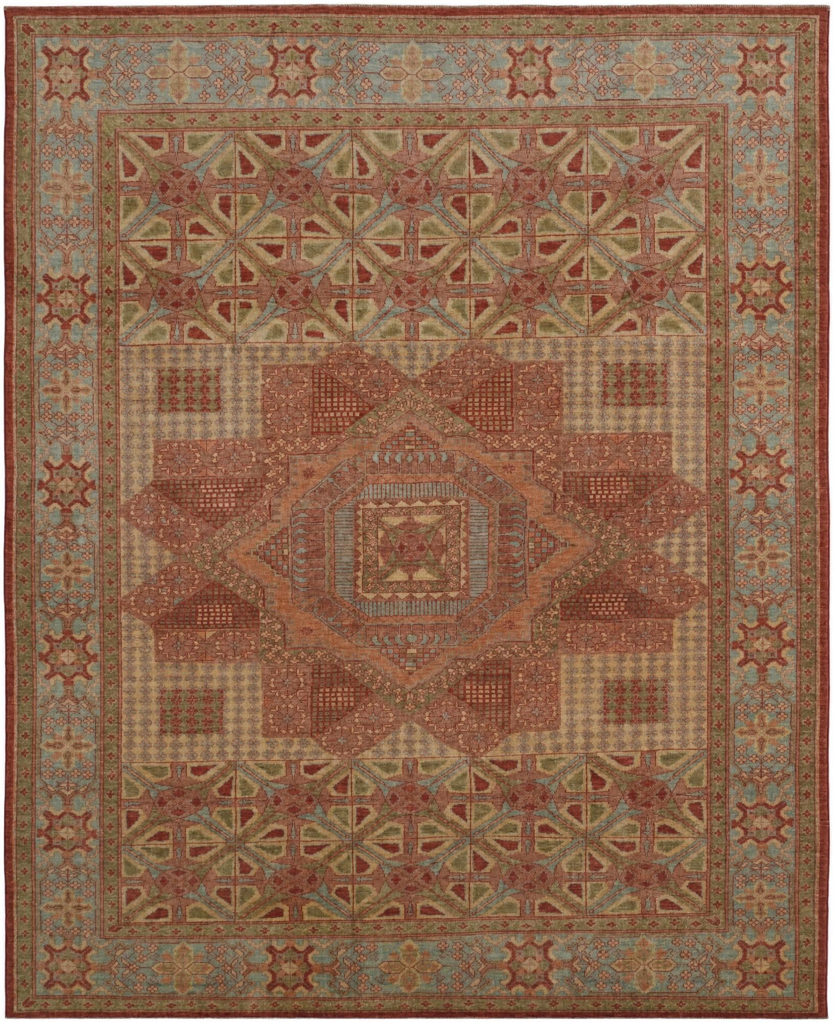 8' 6 x 10' 4 Hand Knotted Ziegler Rug
