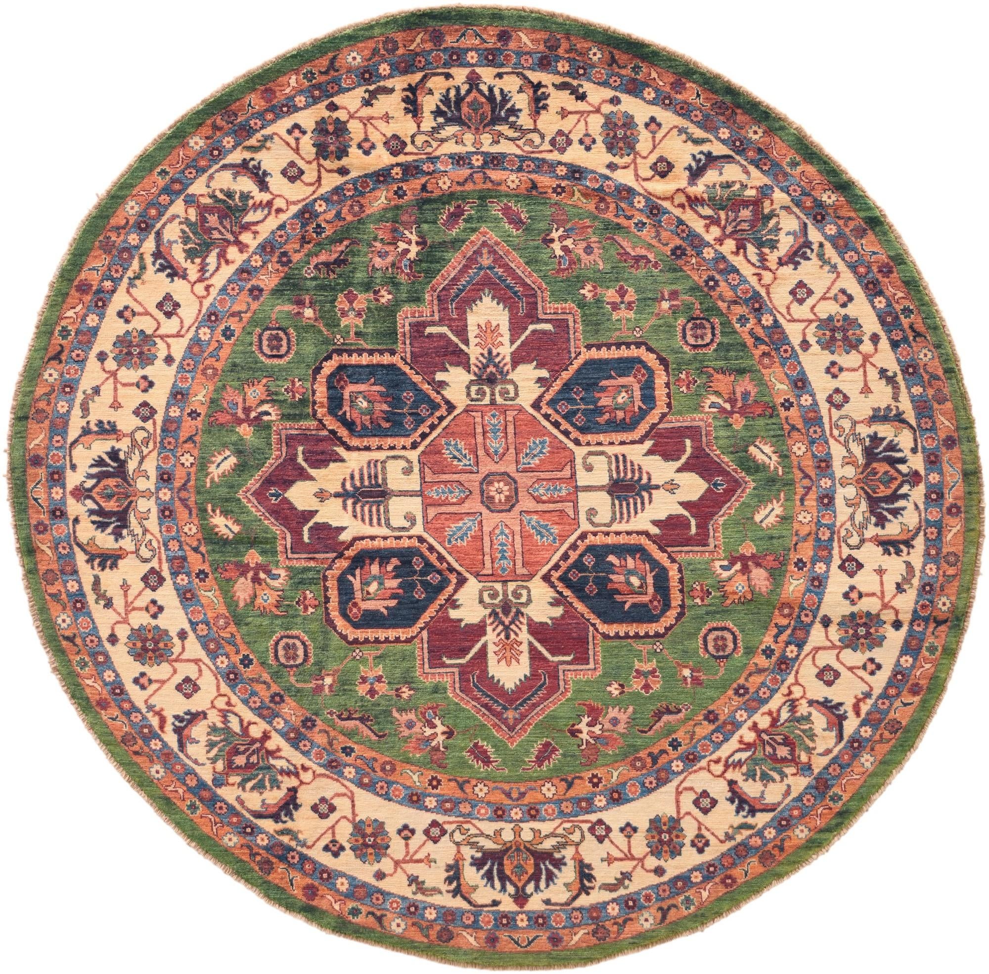 Detail image 2 of 8: 6' 8 x 6' 9 Hand Knotted Ariana Ziegler Round Rug
