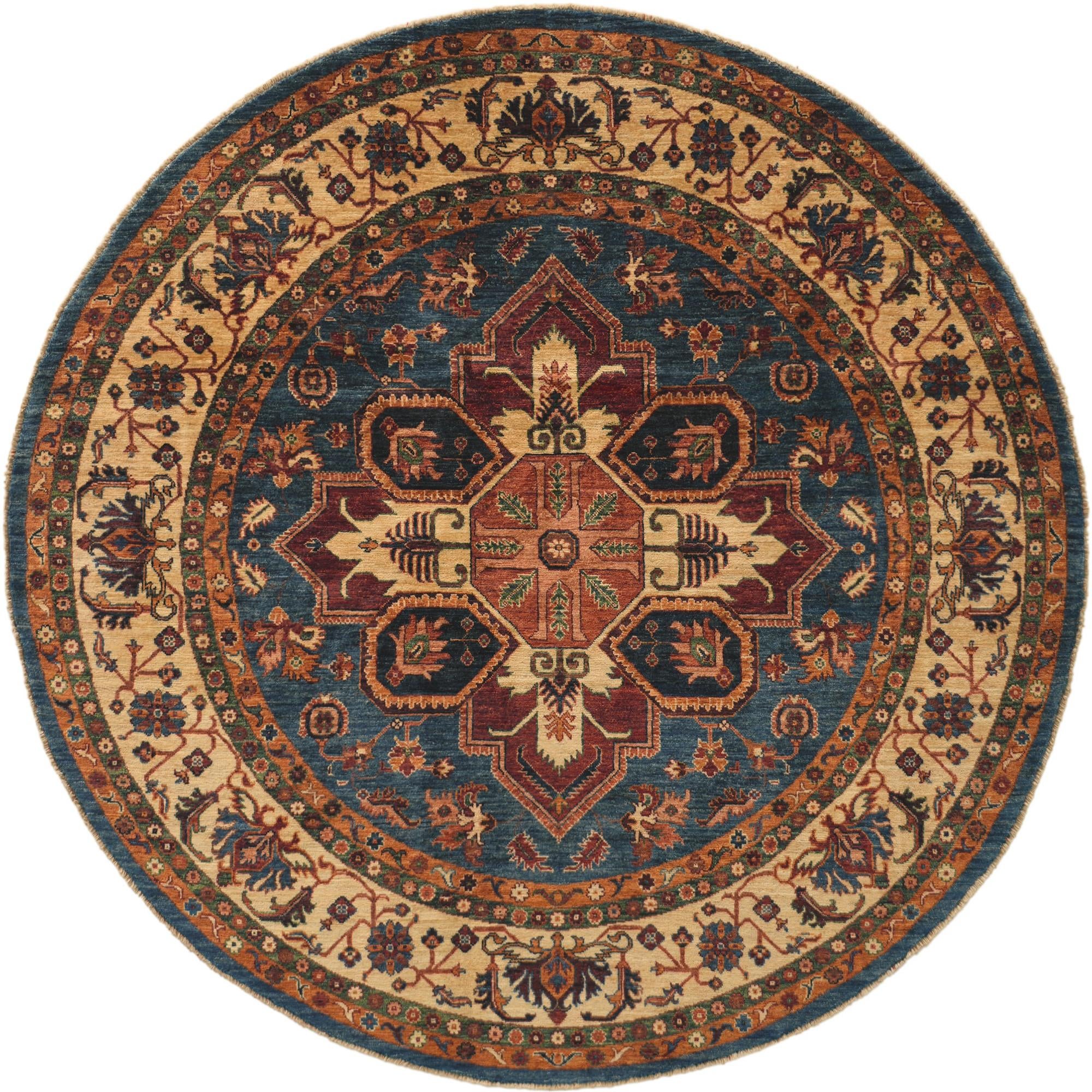 Detail image 2 of 8: 6' 8 x 6' 11 Hand Knotted Ariana Ziegler Round Rug