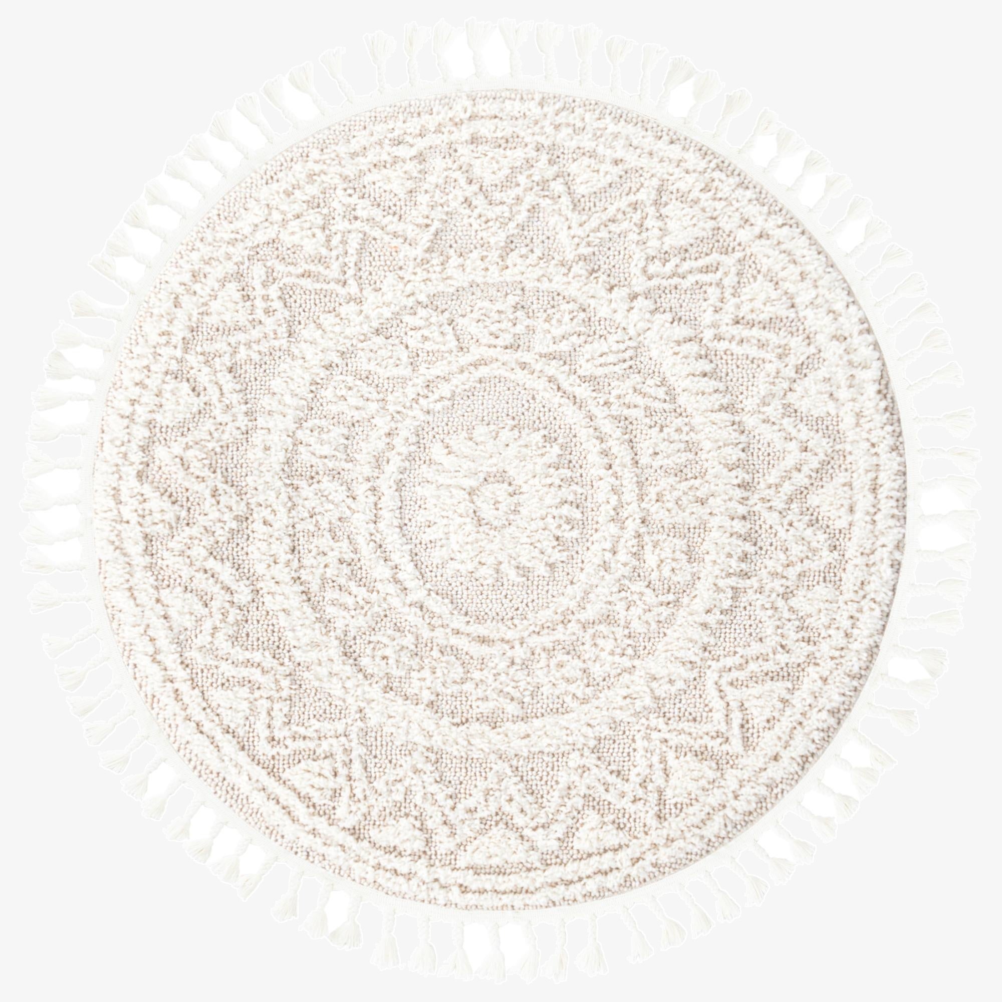 3' 3 x 3' 3 Boho Round Rug