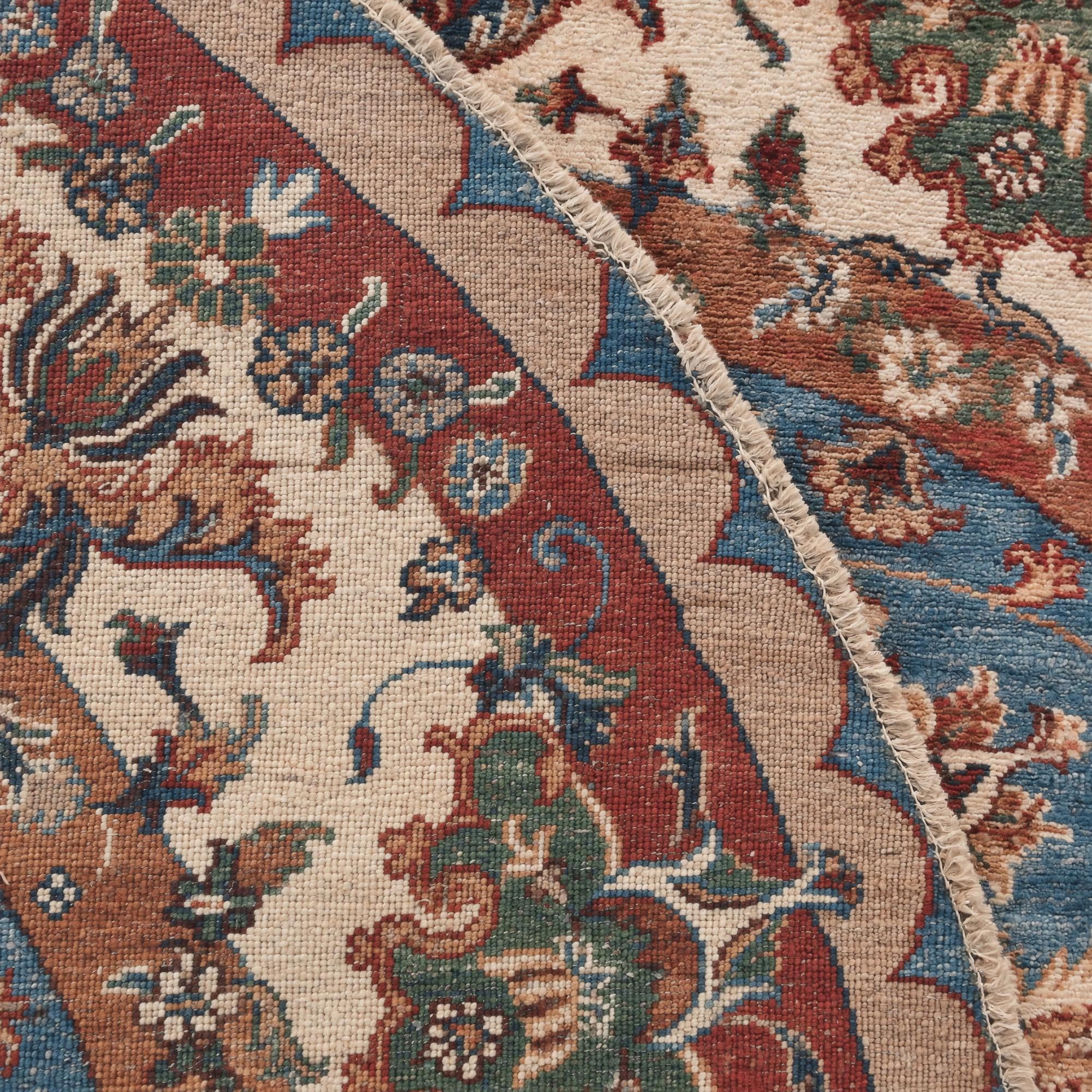 195cm x 195cm Handgeknüpft Kazak Rund Teppich