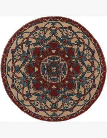 8' 4 x 8' 4 Hand Knotted Kazak Round Rug