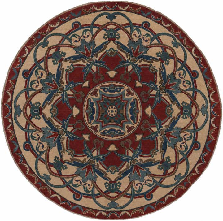 8' 4 x 8' 4 Hand Knotted Kazak Round Rug