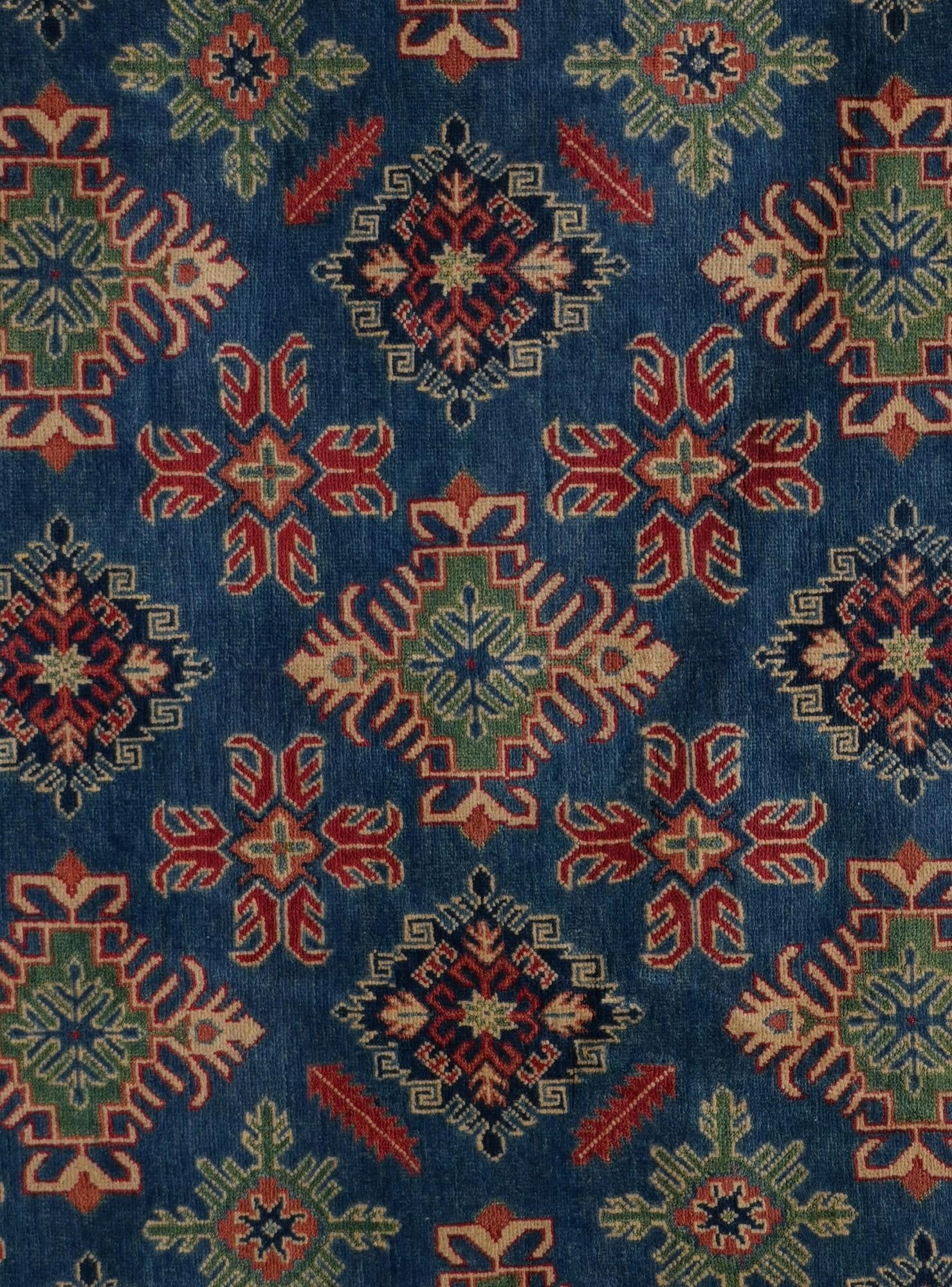 6' 4 x 6' 7 Hand Knotted Kazak Round Rug
