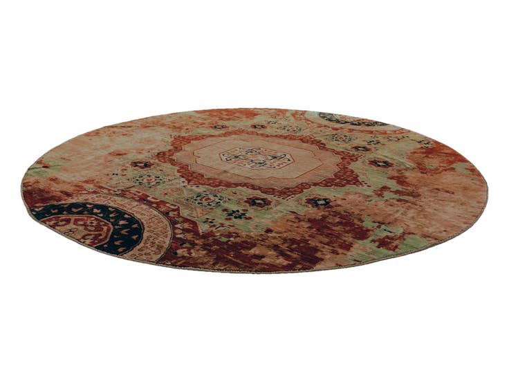 Detail image of 9' 9 x 9' 9 Hand Knotted Mamluk Ziegler Round Rug