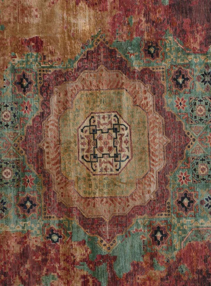 8' x 8' 2 Hand Knotted Mamluk Ziegler Round Rug