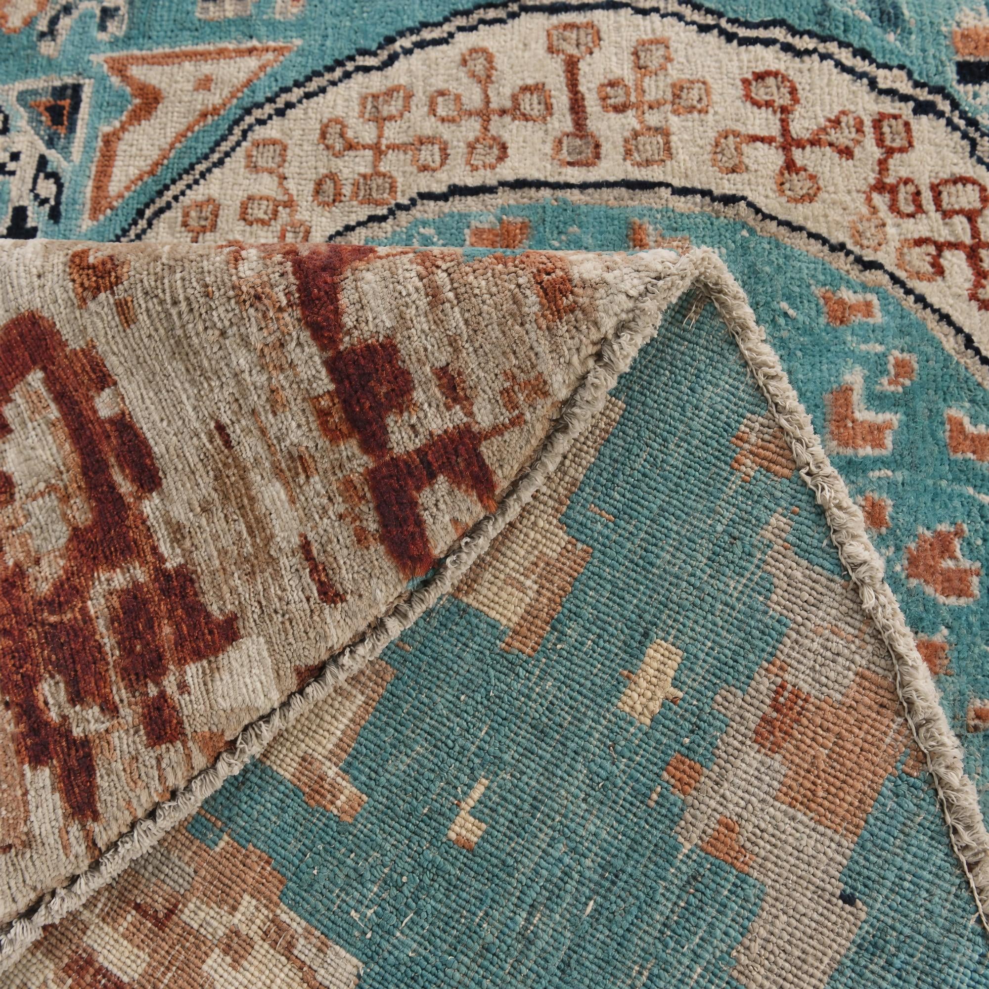 8' 1 x 8' 1 Hand Knotted Mamluk Ziegler Round Rug