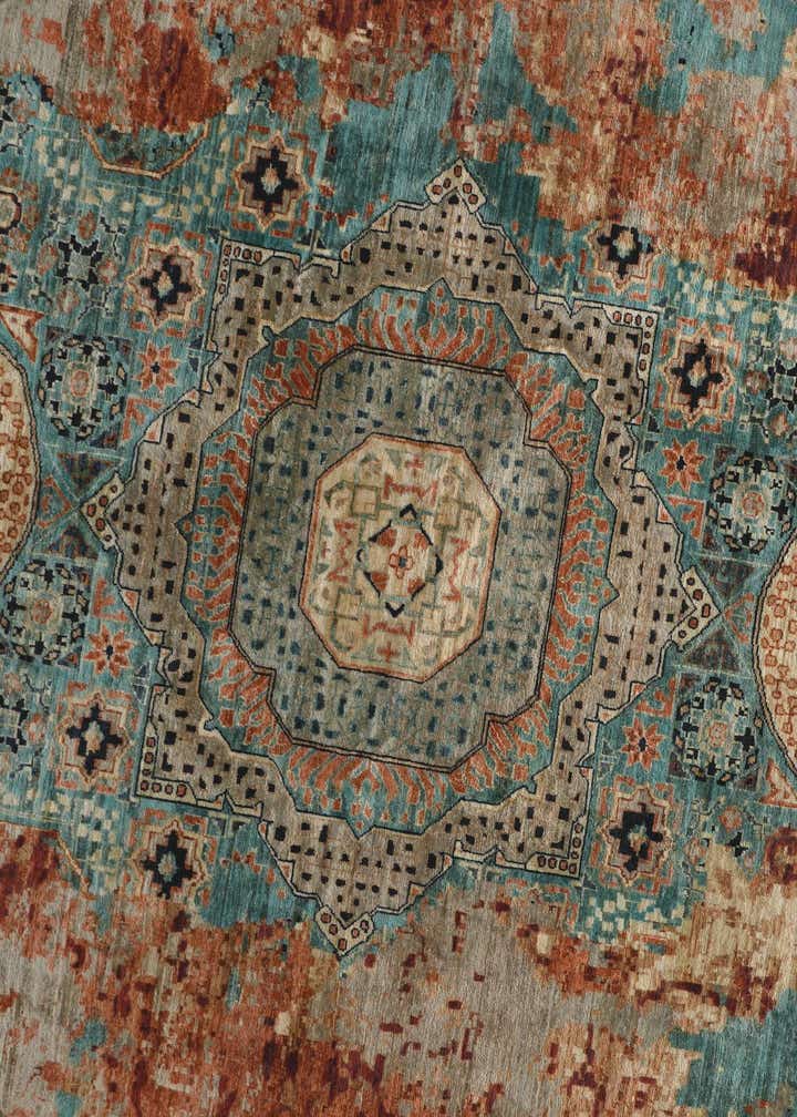8' 1 x 8' 1 Hand Knotted Mamluk Ziegler Round Rug