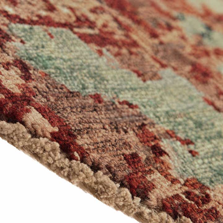 245cm x 250cm Handgeknoopt Mamluk Ziegler Rond Vloerkleed