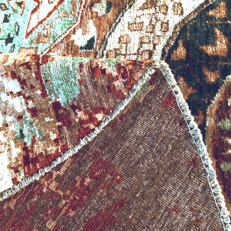 Detail image of 8' 1 x 8' 2 Hand Knotted Mamluk Ziegler Round Rug