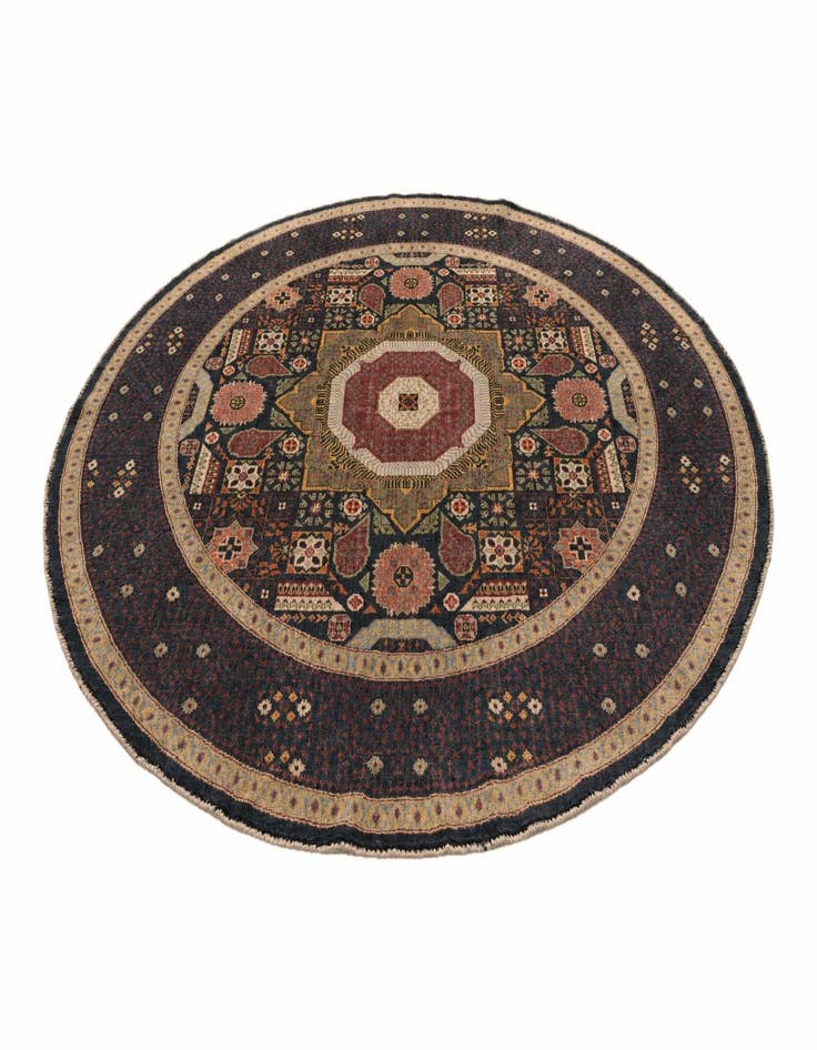 Detail image of 8' x 8' Hand Knotted Mamluk Ziegler Round Rug