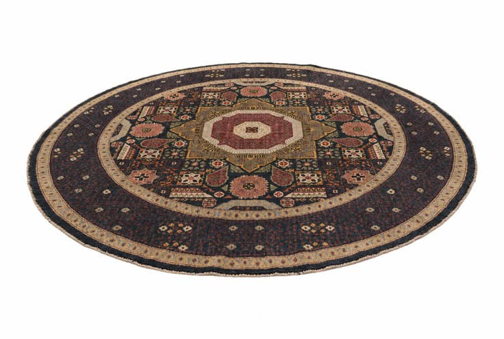 Detail image of 8' x 8' Hand Knotted Mamluk Ziegler Round Rug