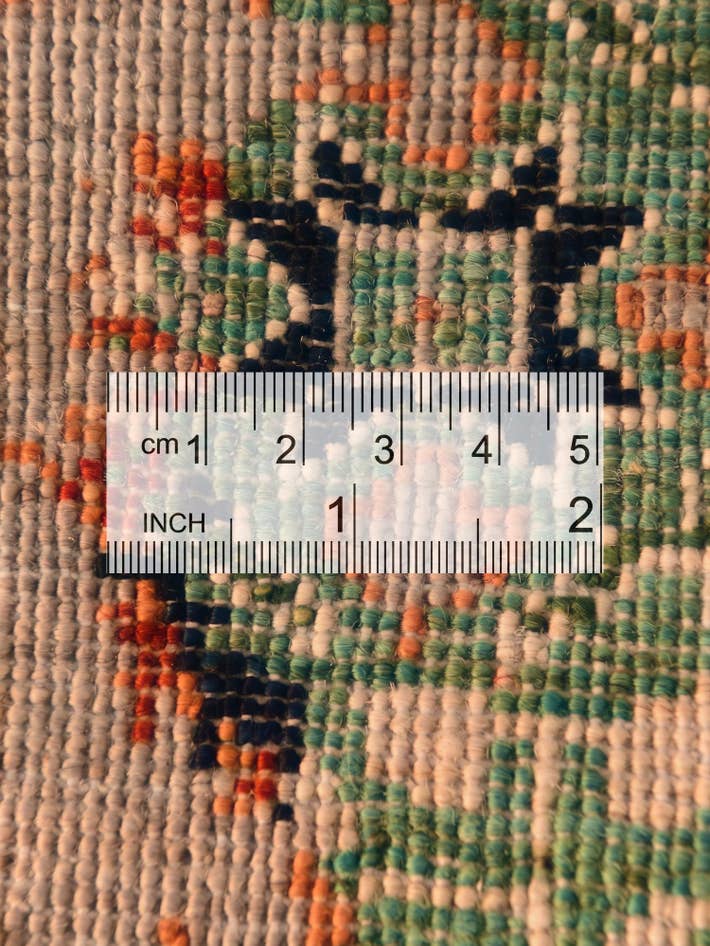 Detail image of 4' 10 x 4' 10 Hand Knotted Mamluk Ziegler Round Rug