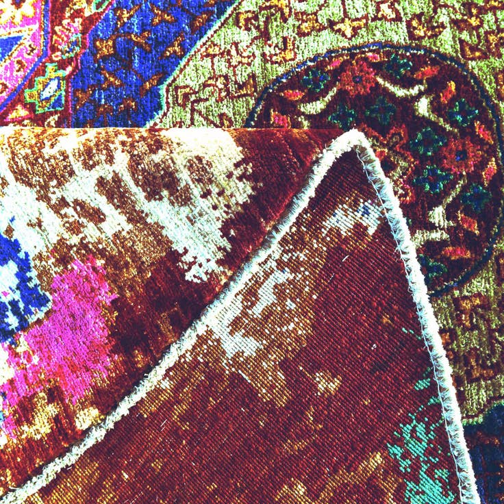 Detail image of 7' 6 x 7' 6 Hand Knotted Mamluk Ziegler Round Rug