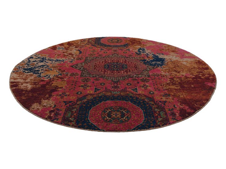 Detail image of 7' 3 x 7' 3 Hand Knotted Mamluk Ziegler Round Rug