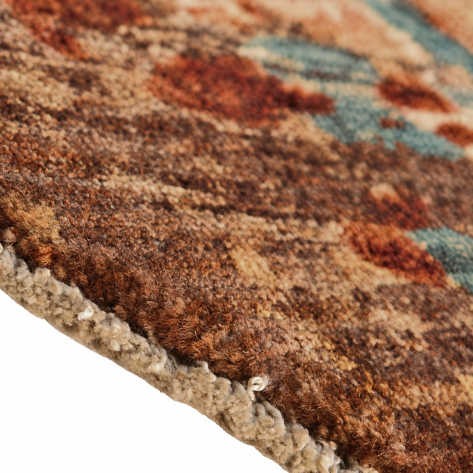 195cm x 195cm Hand Knotted Mamluk Ziegler Round Rug