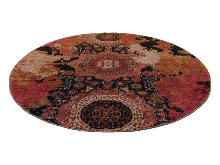 7' 5 x 7' 6 Hand Knotted Mamluk Ziegler Round Rug