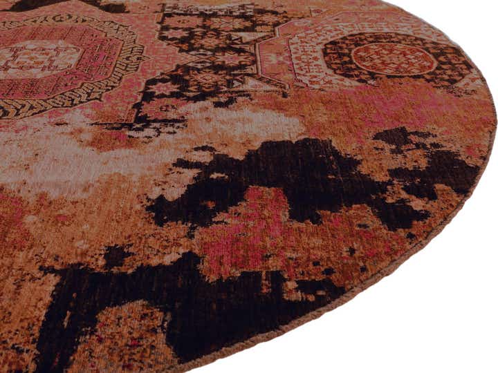 7' 5 x 7' 6 Hand Knotted Mamluk Ziegler Round Rug
