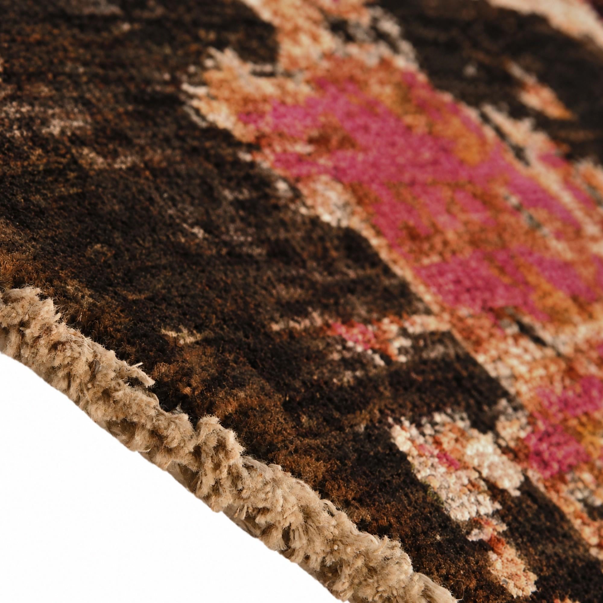 225cm x 230cm Hand Knotted Mamluk Ziegler Round Rug