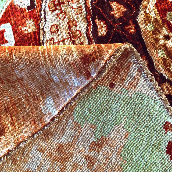 Detail image of 9' 7 x 9' 8 Hand Knotted Mamluk Ziegler Round Rug