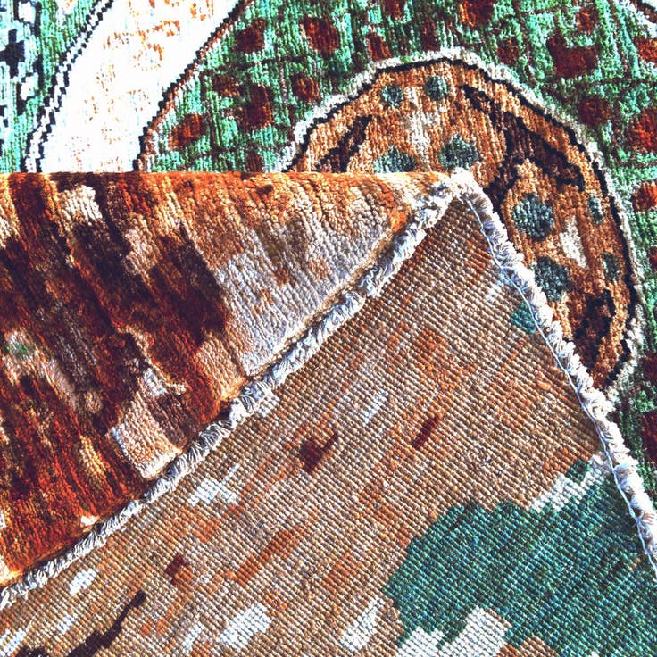 Detail image of 8' x 8' 2 Hand Knotted Mamluk Ziegler Round Rug