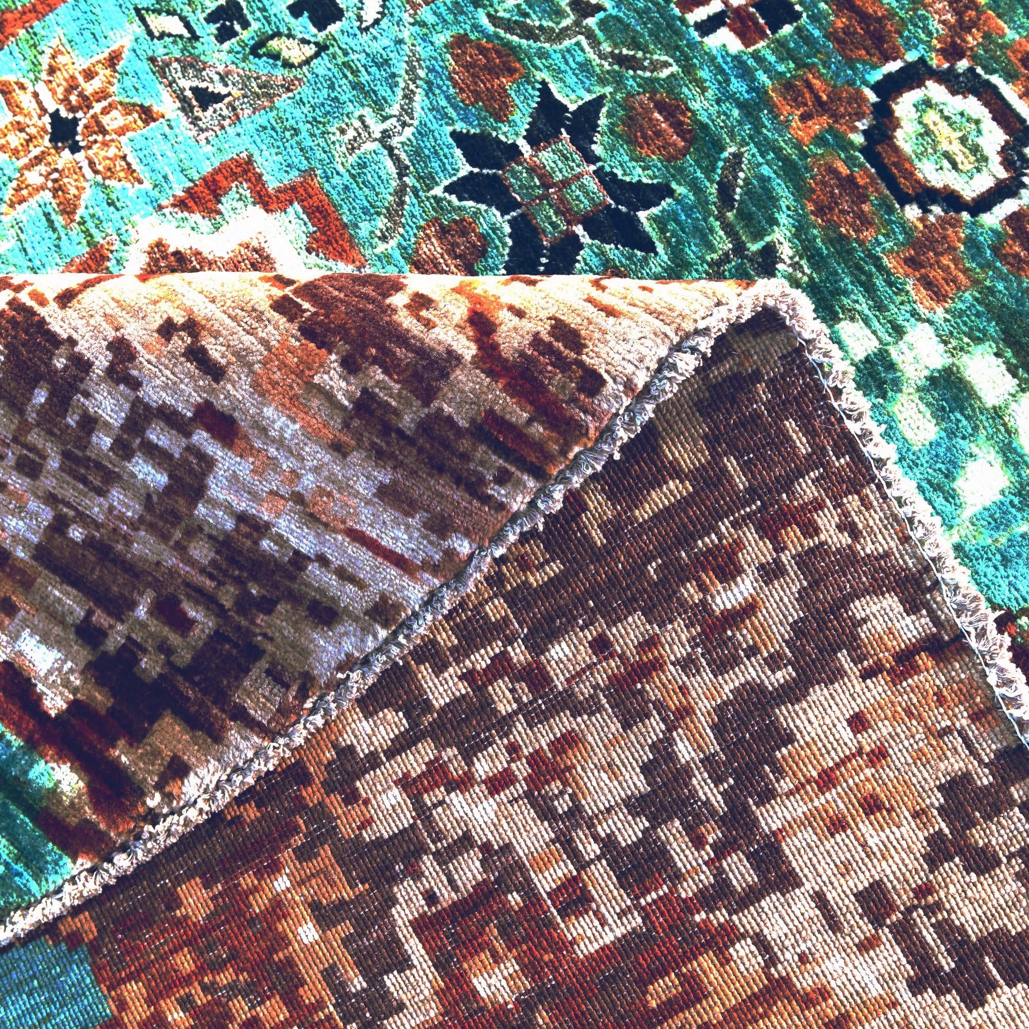 9' 8 x 9' 9 Hand Knotted Mamluk Ziegler Round Rug