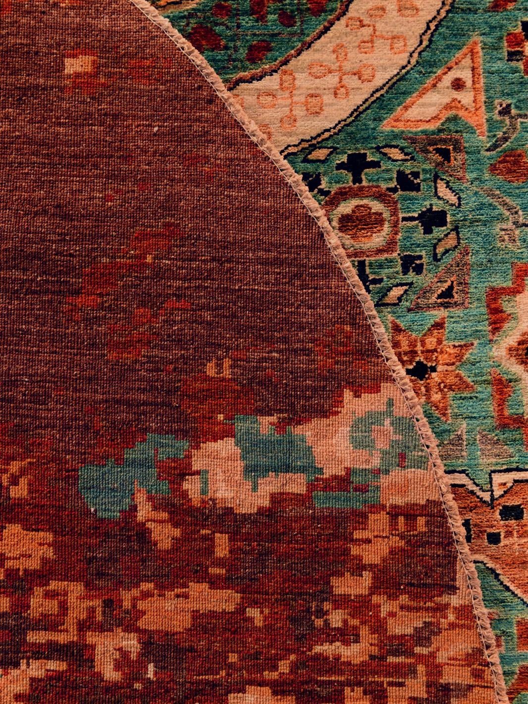 9' 8 x 9' 9 Hand Knotted Mamluk Ziegler Round Rug
