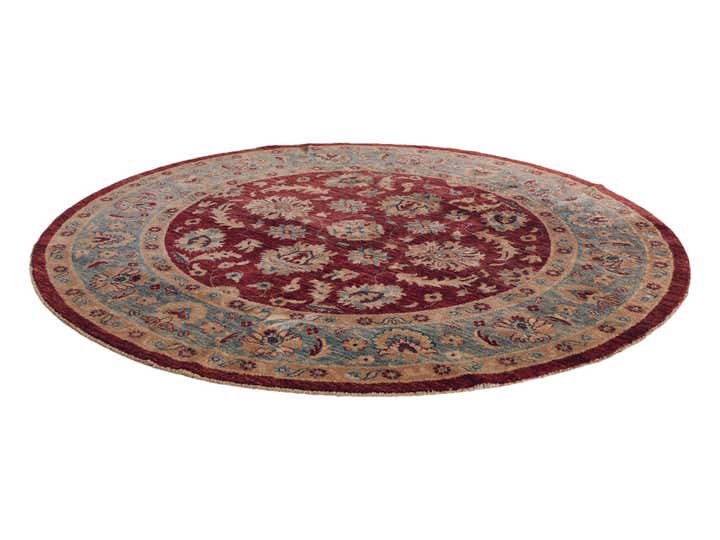 195cm x 200cm Hand Knotted Ziegler Round Rug