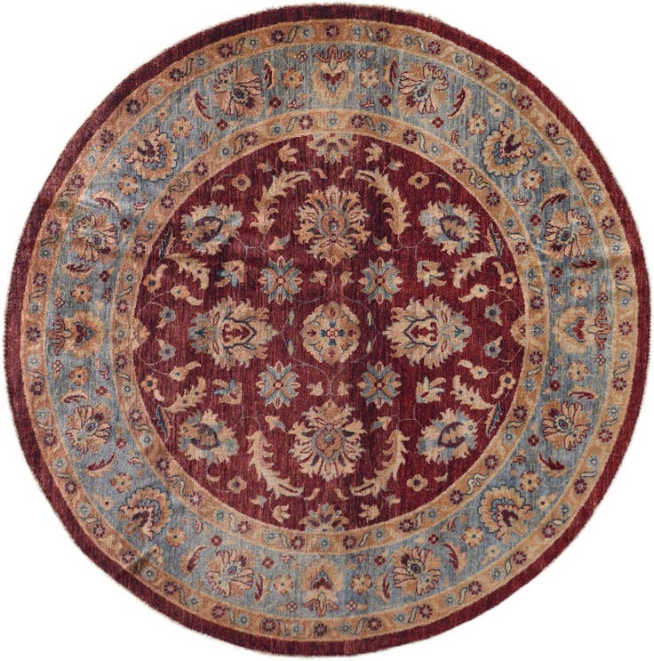 Detail image of 195cm x 200cm Hand Knotted Ziegler Round Rug