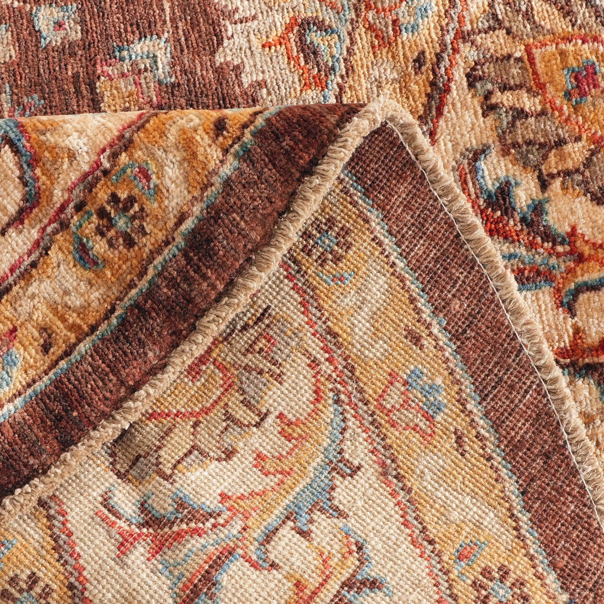 180cm x 180cm Hand Knotted Ziegler Round Rug