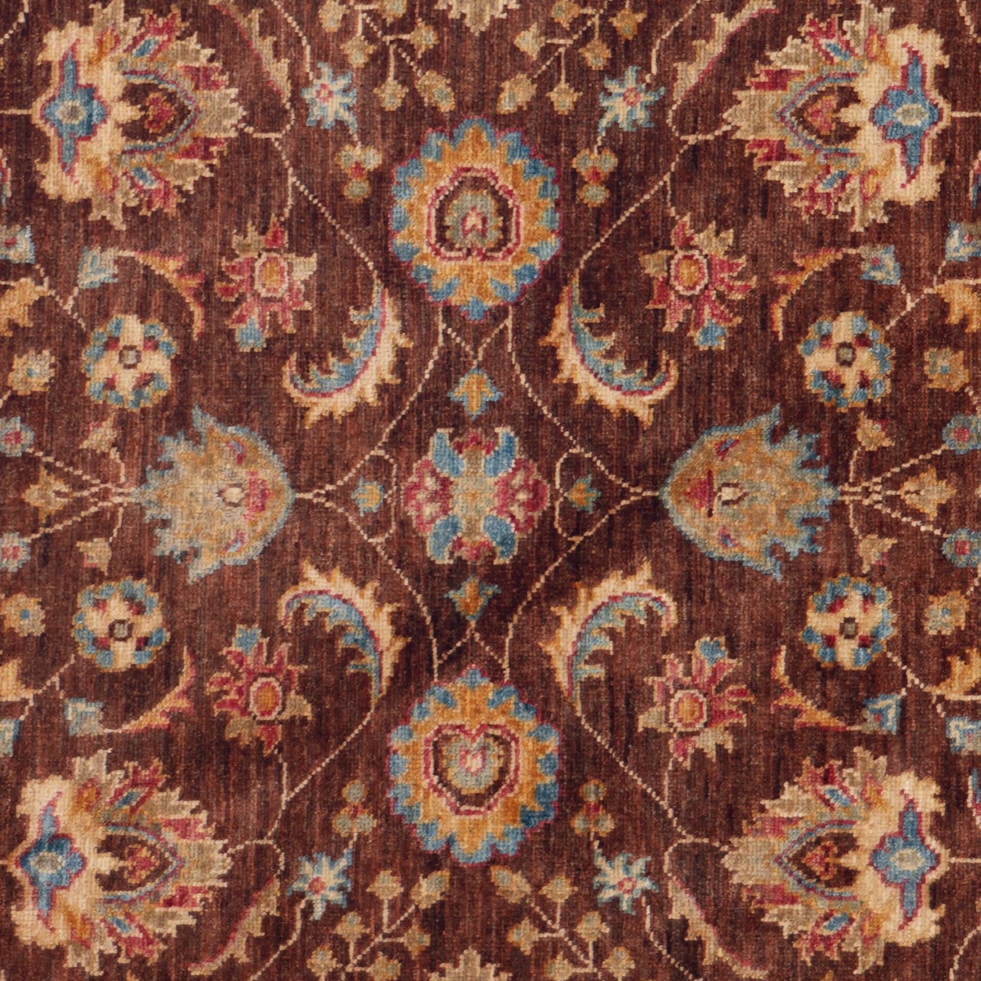 180cm x 180cm Hand Knotted Ziegler Round Rug
