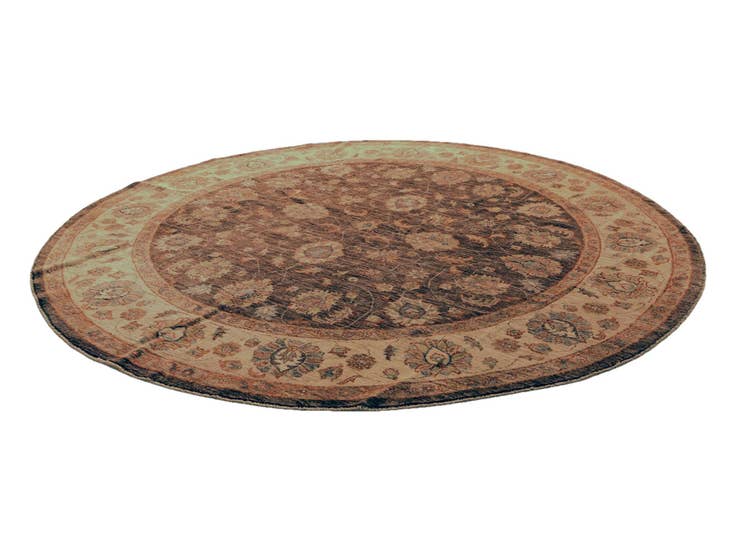 Detail image of 9' x 9' 1 Hand Knotted Ziegler Round Rug