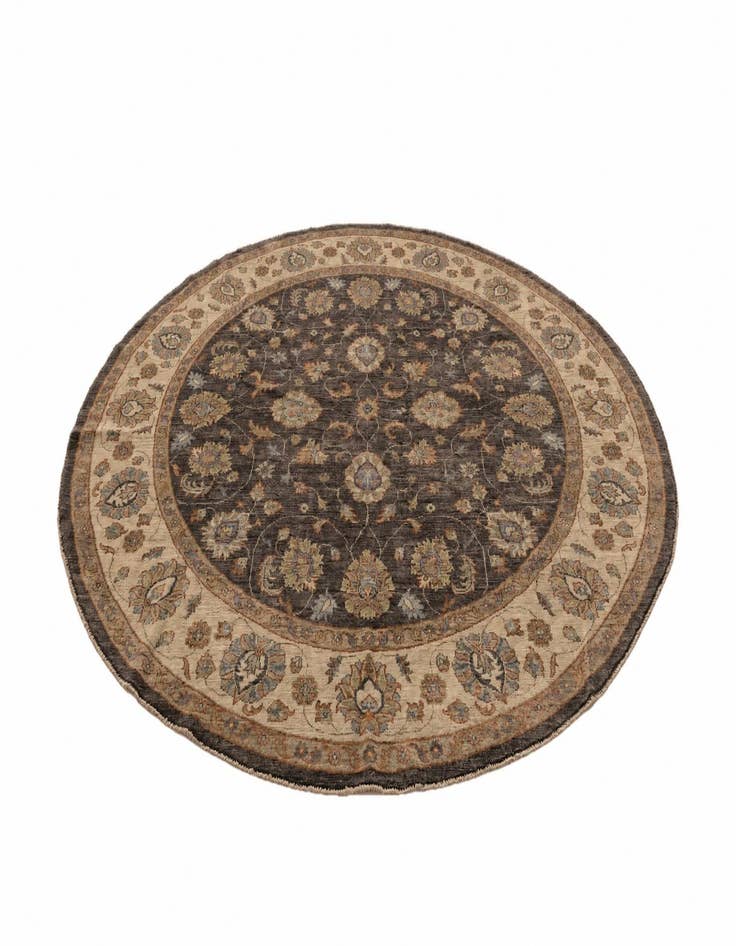 Detail image of 9' x 9' 1 Hand Knotted Ziegler Round Rug