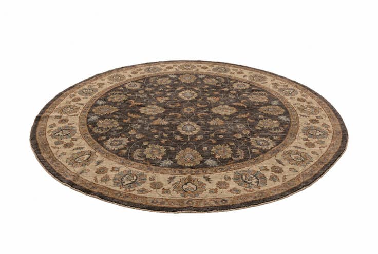 Detail image of 9' x 9' 1 Hand Knotted Ziegler Round Rug