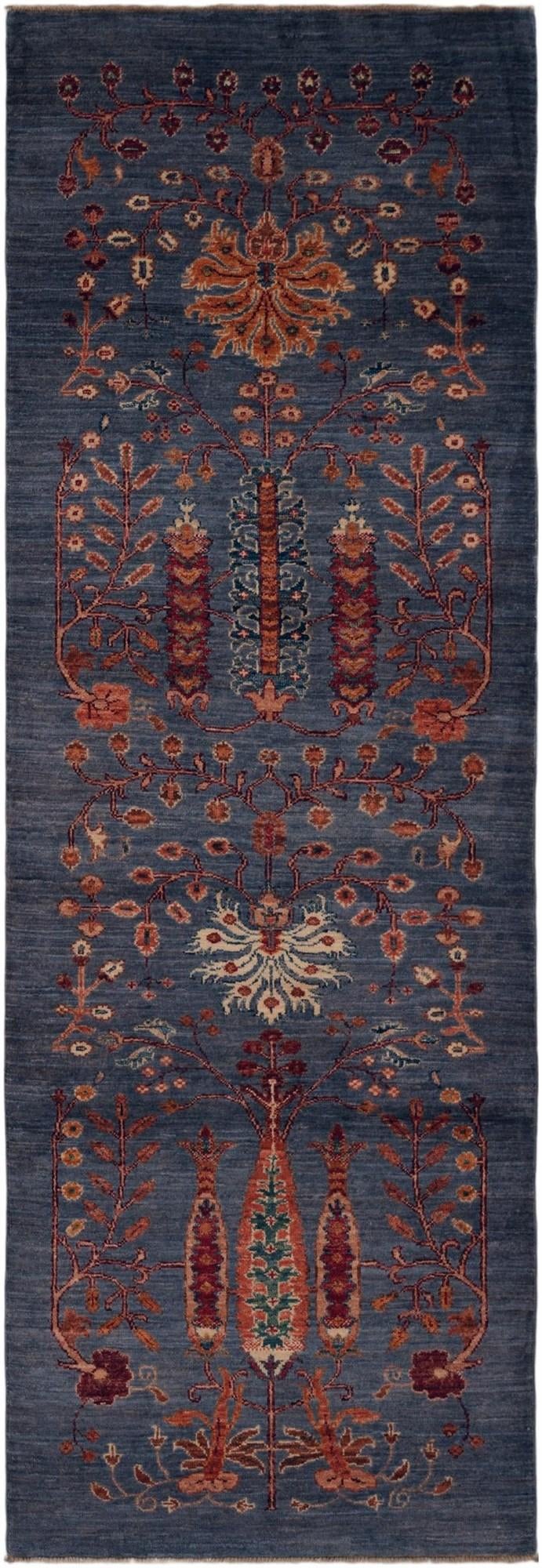 2' 9 x 8' Hand Knotted Ariana Runner Rug