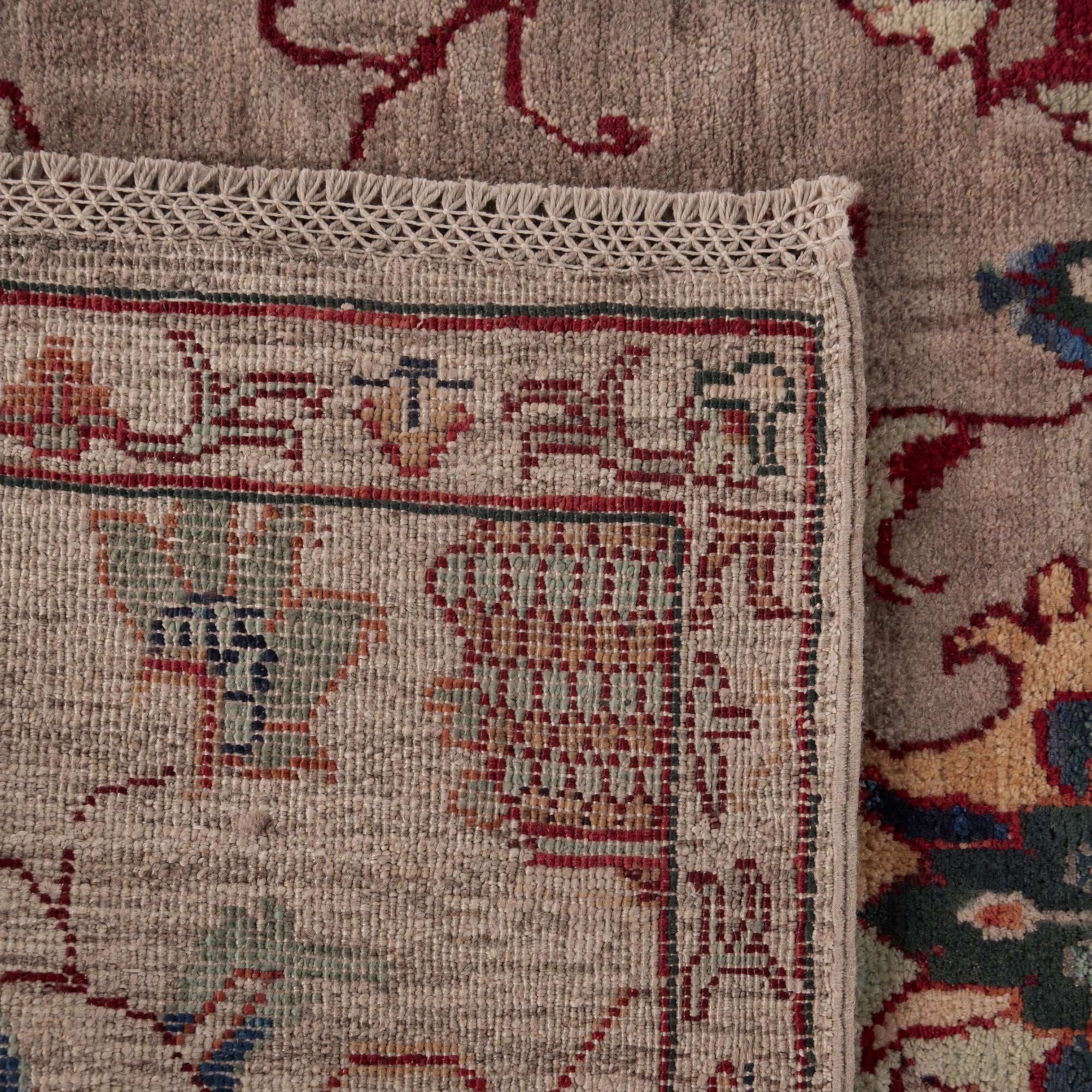 2' 7 x 9' 7 Hand Knotted Ariana Ziegler Runner Rug