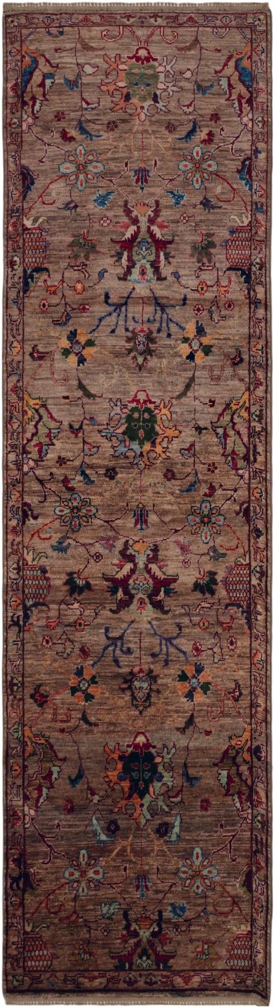 2' 7 x 9' 7 Hand Knotted Ariana Ziegler Runner Rug
