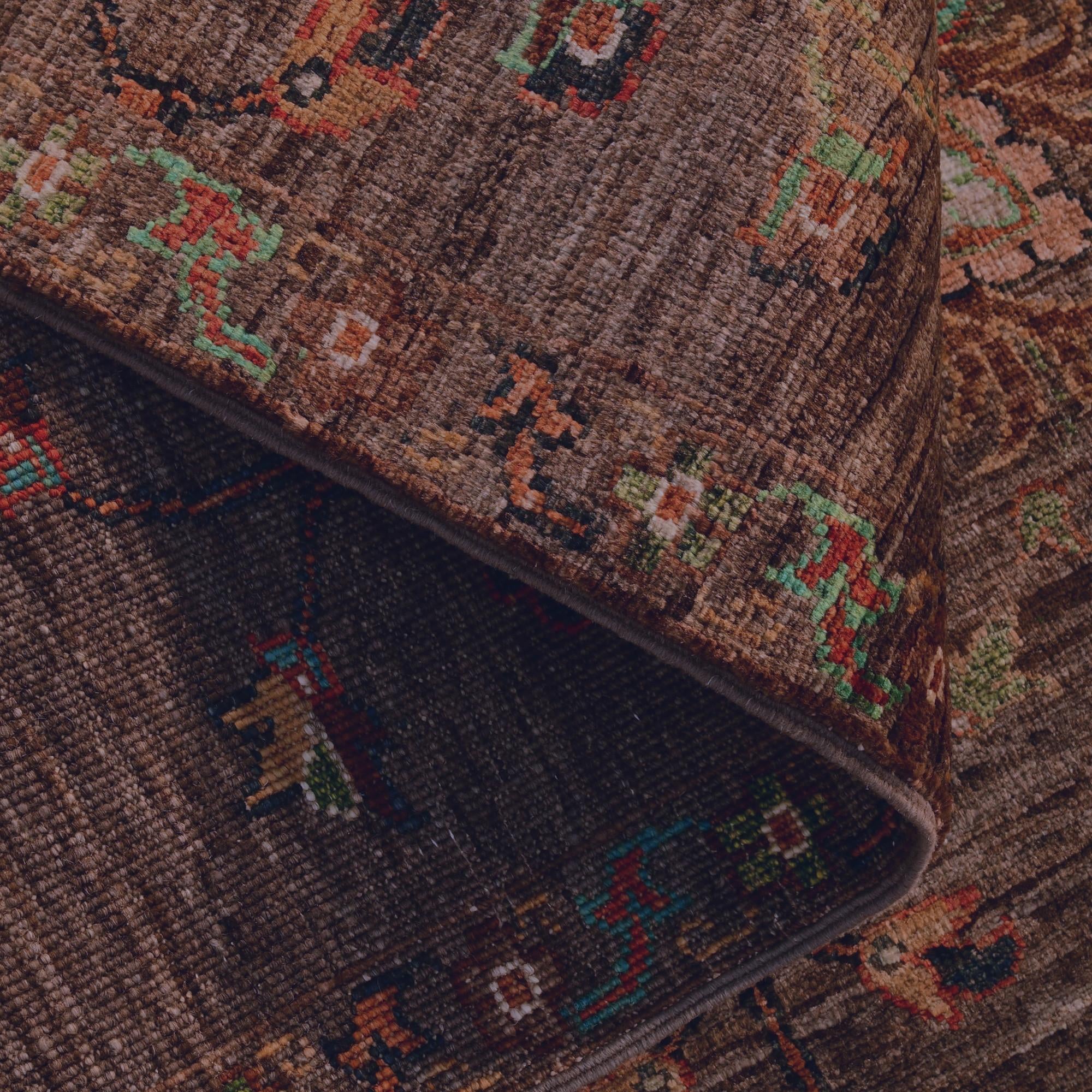 2' 8 x 9' 9 Hand Knotted Ariana Ziegler Runner Rug