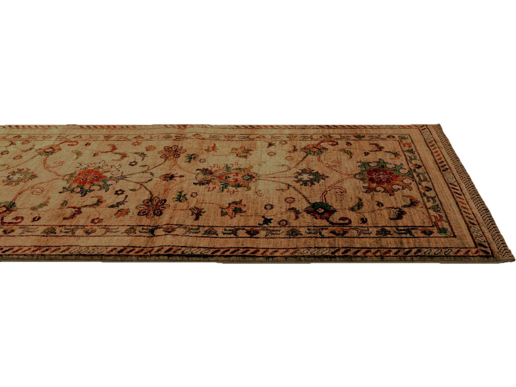 2' 9 x 10' 4 Hand Knotted Ariana Ziegler Runner Rug