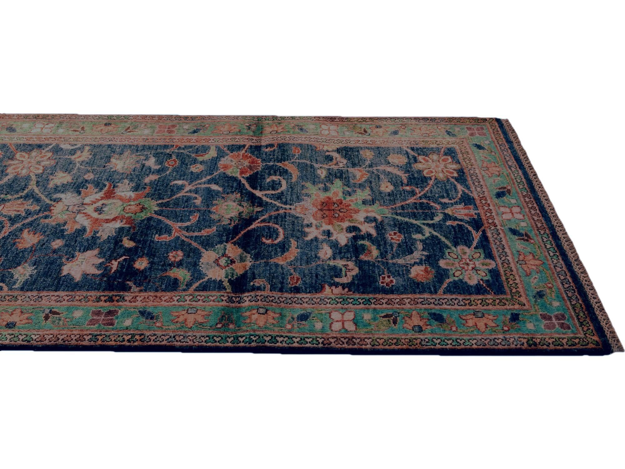 2' 11 x 9' 5 Hand Knotted Ariana Ziegler Runner Rug
