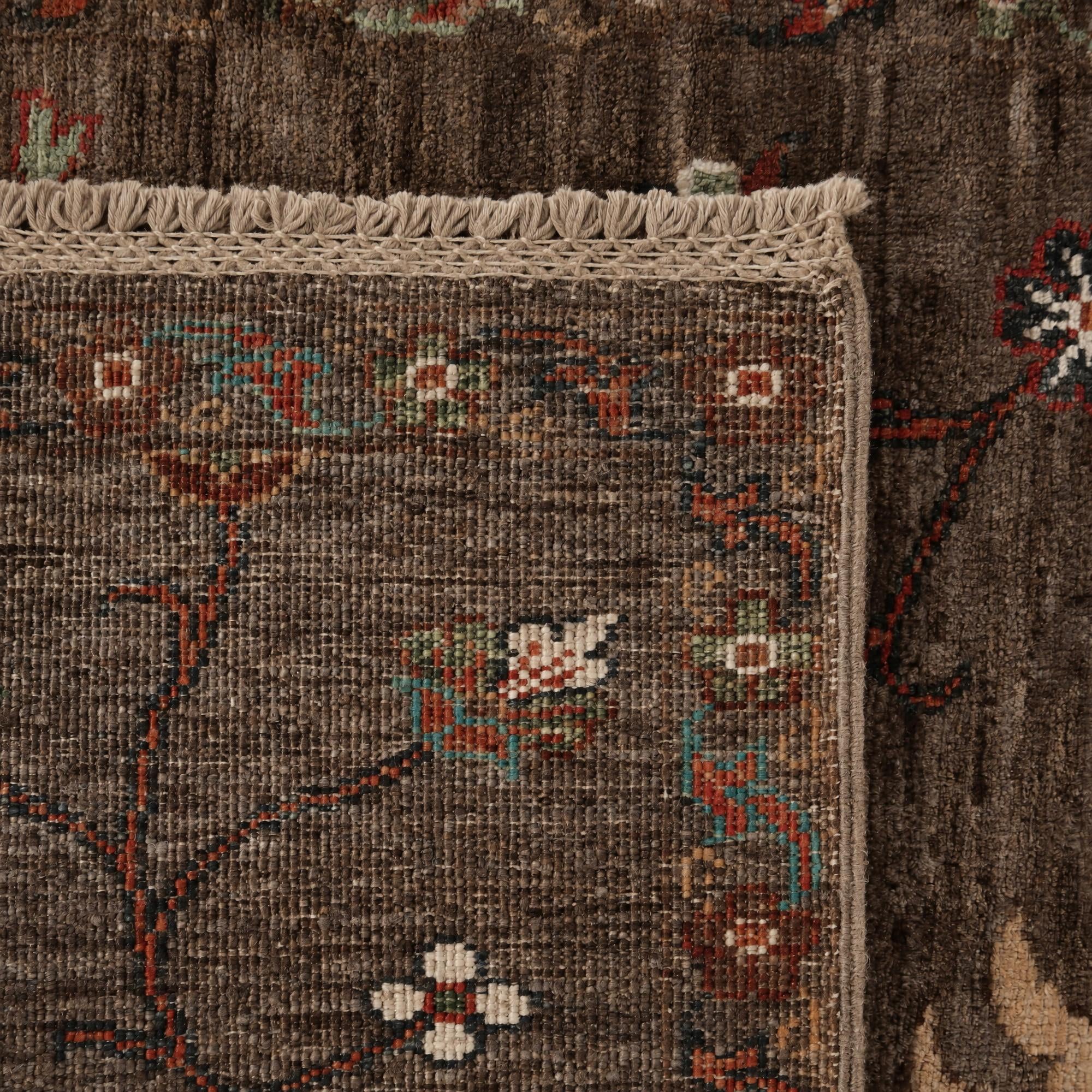 2' 7 x 9' 9 Hand Knotted Ariana Ziegler Runner Rug