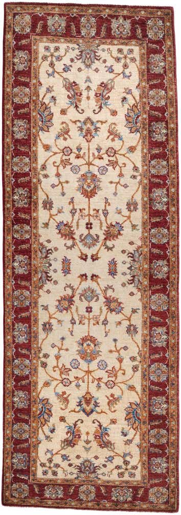 2' 11 x 8' 4 Hand Knotted Ariana Ziegler Runner Rug